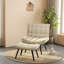 Bayaud Velvet Accent Chair with Footstool-1852970635