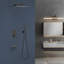 3-Function High-Pressure Rainfall Shower System, Tub Faucet Set