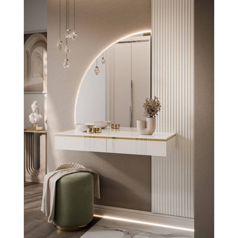 Croxton Dressing Table with Mirror