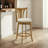 Beckett Counter Height Or Bar Height Rubberwood Barstool With Fabric Seat - Set Of 3-1303509216-1303509246-1303509244