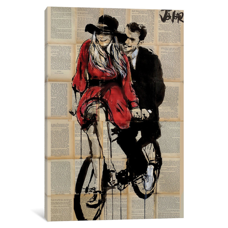 «Days In Bliss» par Loui Jover - impression sur toile tendue, H 26 po x l 18 po x P 1,5 po