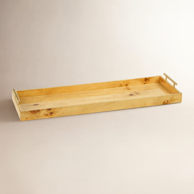 Plateau rectangulaire Niara, H 2,75 po x P 30 po x l 10 po