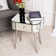 Anchal  Glass Mirrored Side Table with Storage
