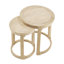 Ensemble de tables basses rondes rondes rondes 24 pouces 2PCS, table d'appoint de style Mid-Century, table de bout pour salon, bureau, appartement-929720660