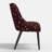 Clare Dining Chair In Ditsy Dahlia Burgundy-124919313
