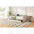 Upholstered Daybed with Storage Drawers and Wood Frame