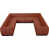 Tissu cognac chenille