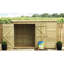 Kalos 10 ft. W x 4 ft. D Solid Wood Garden Shed