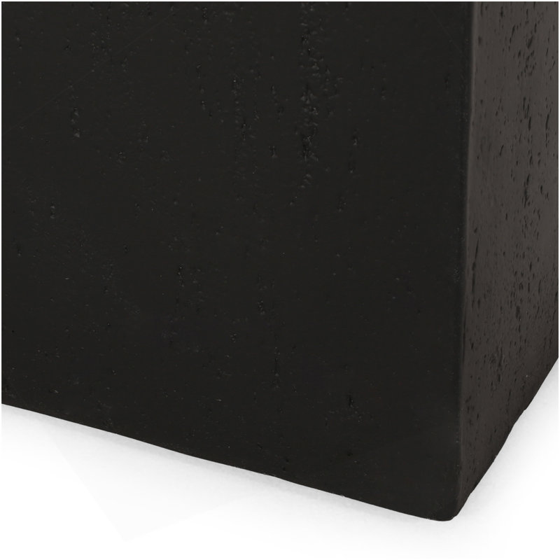 ELLA  L31 Planter Box, 16" H x 15.75" W x 31.25" D, Black