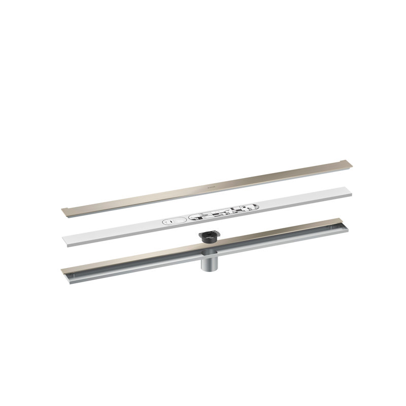 AXOR Drains Wall Installation 35 7/16", Brushed Nickel