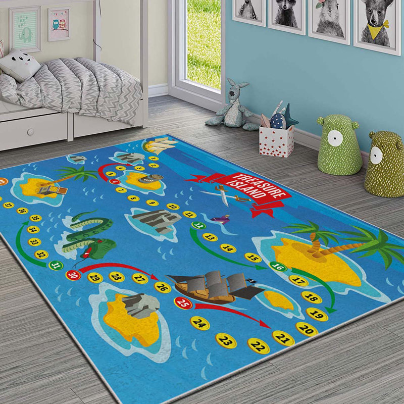 Luxurious Area Rug (4 ft x 6 ft), 100% Polyester, 740 g/m² | Non-Slip Felt Dot Underside, Laminated Sponge for Comfort | Antibacterial, Easy to Clean, Machine Washable at 86°F | Perfect for Living Room & Bedroom Décor