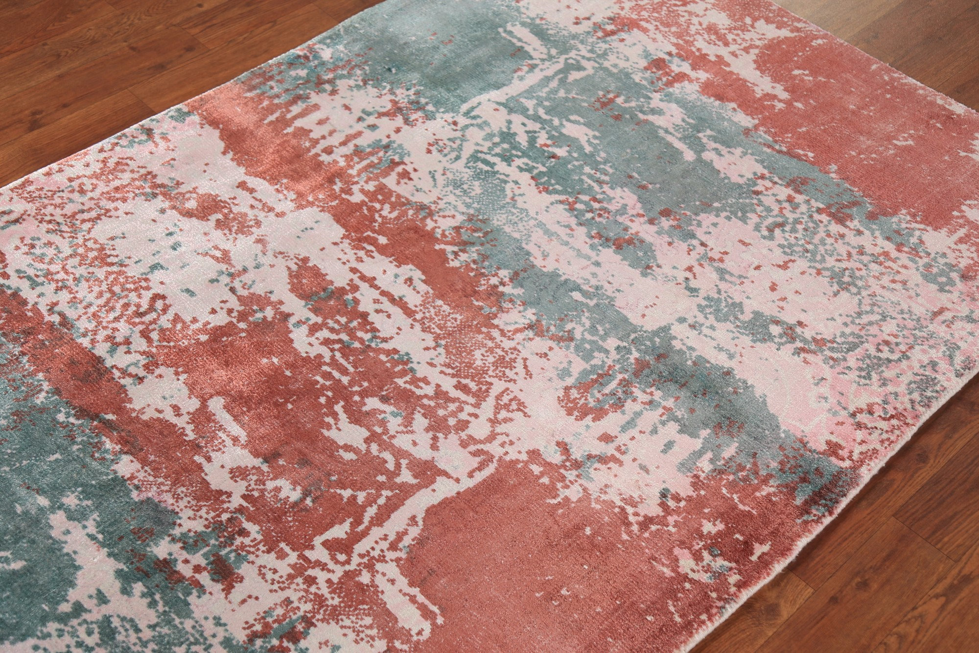 17 Stories Contemporary Abstract Oriental Rug 4x5 | Wayfair