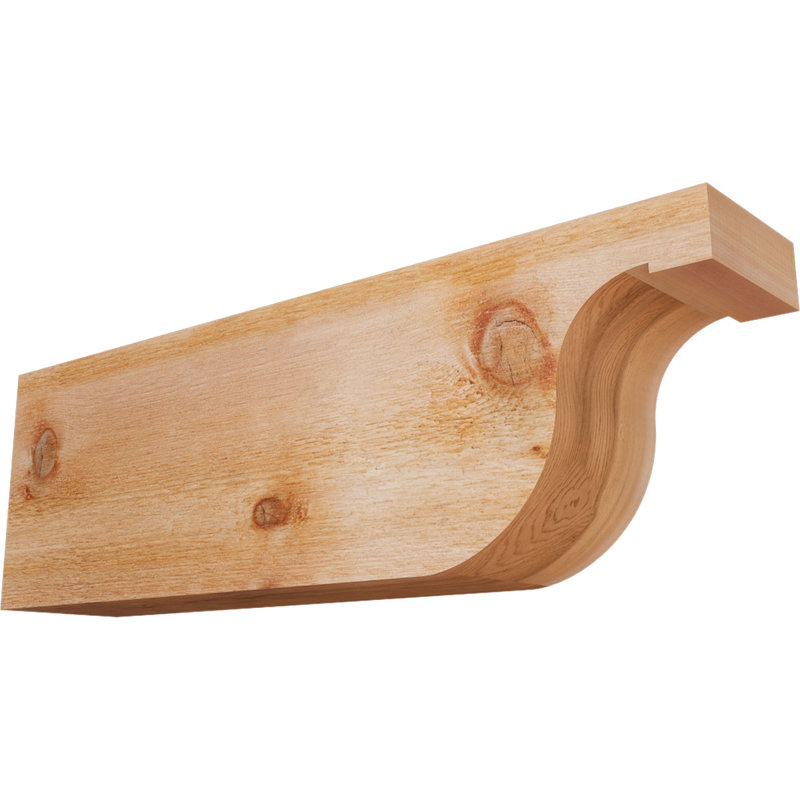 Queue de chevron Del Monte, Cèdre rouge de l'Ouest, 10"H x 6"W x 32"L