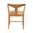 bali & pari Fika Dining Chair with Woven Seagrass Seat - Handwoven Wicker Armchair with Wishbone Backrest, Boho Coastal Seating