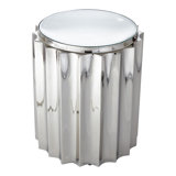 Fluted Column Table-Nickel