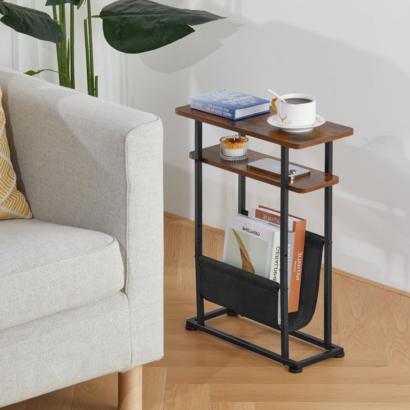 Slim Narrow Side Table for Small Spaces