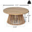 Table basse de patio en bois d'acacia