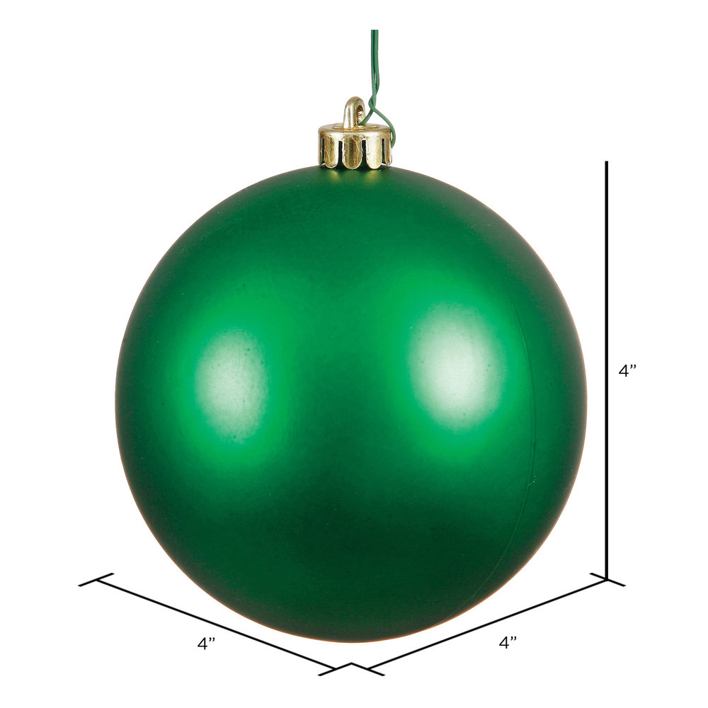 4" Shatterproof Bauble, Green