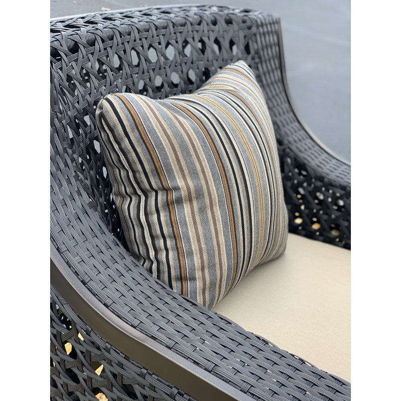 Chaise de patio avec coussin Crone