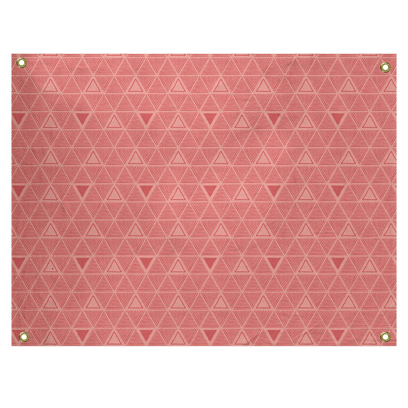 Tapisserie, H 50 po x l 59 po, Saumon