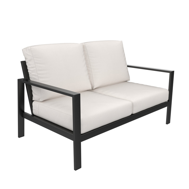 Ensemble de conversation avec canapé 7 pièces Townsend avec coussins Sunbrella®, Tissu naturel Sunbrella®, Gris