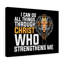 Who Strengthens Me 1 Piece Wrapped Canvas Wall Art-1628667324