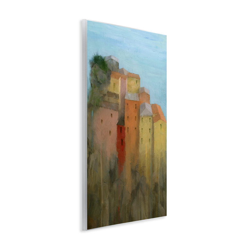 «Tall Seaside Architecture», art mural par Stephen Mitchell, H 19 po x l 13 po