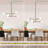 6-Light 26 inch Modern Plug In Pendant Light with 15 Ft Cord & On/Off Switch for Dining Living Room