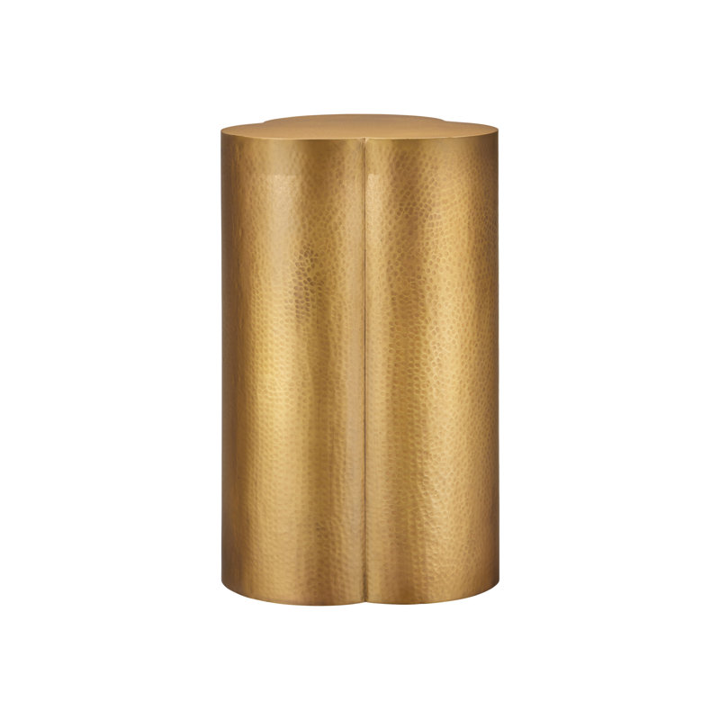 Trebol Accent Table, Antique Brass