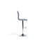Akiro Swivel Upholstered Adjustable Height Bar Stool with Iron Frame