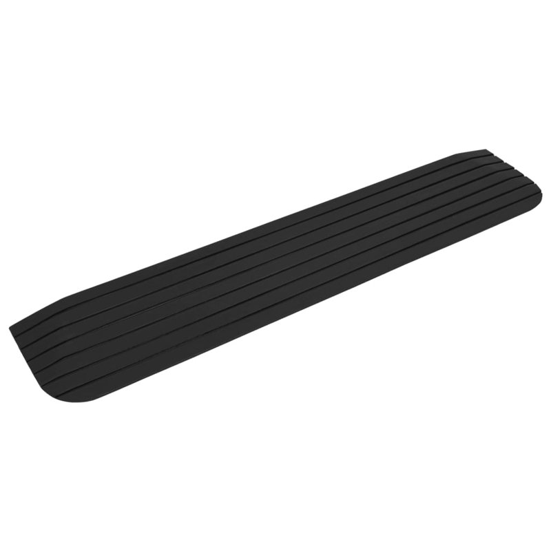 Vidaxl Threshold Ramps 2 Pcs Rubber, 1" H x 8.3" W x 43.3" L