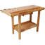 Établi en bois de 48 po, banc de travail du bois robuste avec poignée réglable, table de travail du bois avec capacité de charge de 330 lb avec rangement pour garage, atelier, rangement à la maison