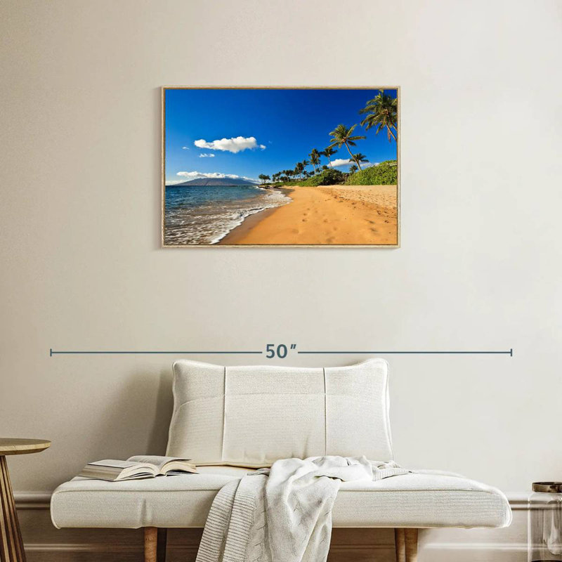 Vail Wailea, Cadre flottant en bois naturel, 31 po x 21 po