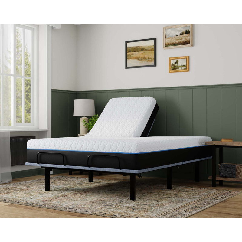 Matelas en mousse viscoélastique fendue 12 po Copper Lux, 12", Très grand séparé