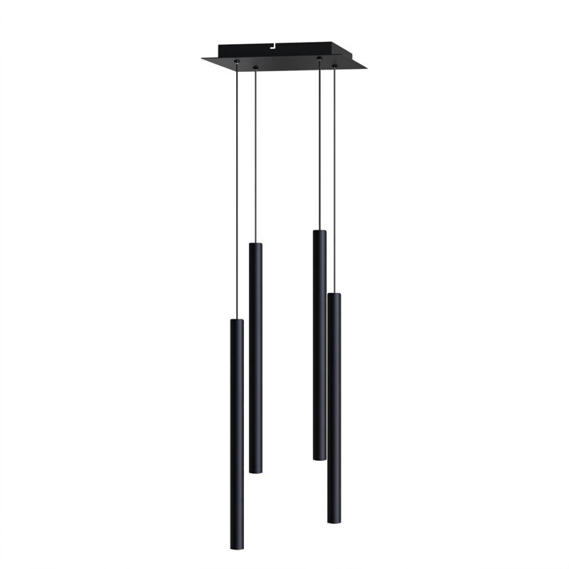 Baileyton 4 - Light Cluster Pendant, Black