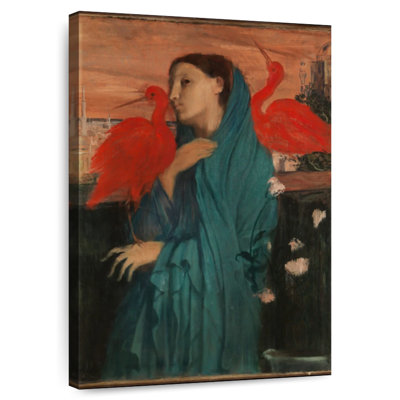 Jeune femme avec un ibis