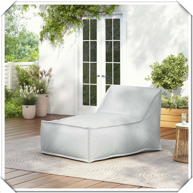 Fauteuil à billes d'extérieur résistant aux intempéries, Beige