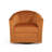 Upholstered Orange Velvet Swivel Barrel Chair-146180423