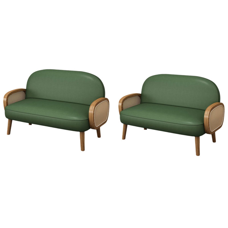 Banc rembourré en similicuir simple et pratique, Atrovirens