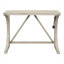 Ensemble de table de salle à manger 3 pièces à hauteur de comptoir avec port USB et tabourets rembourrés, bois massif blanc pur, table de bar rectangulaire compacte