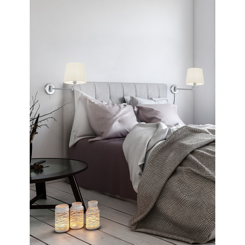 Champery Iron Swing Arm Sconce, Nickel