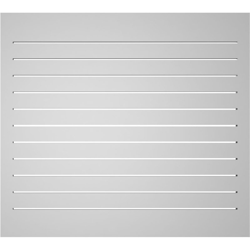 Évent à pignon fonctionnel en uréthane rectangulaire à fixation en surface, brun clair apprêté, H 36 po x l 40 po x P 1,5 po