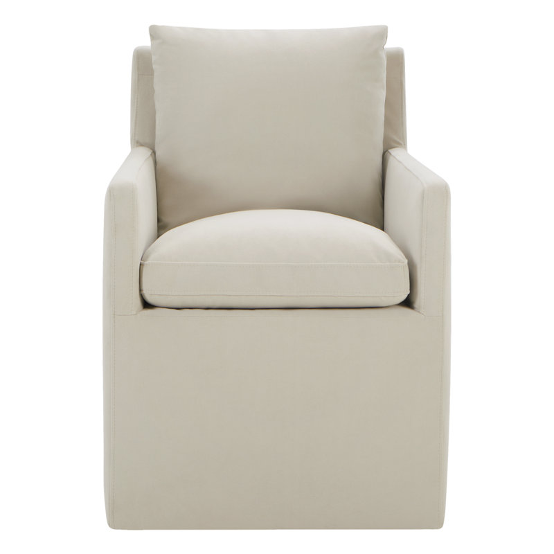 Fauteuil Alayaa, Velours performance plage Bella