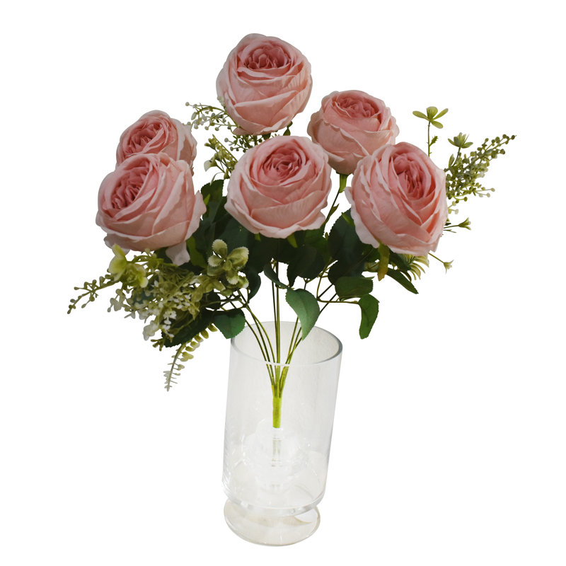 Bouquet de fausses choux roses, Mauve clair