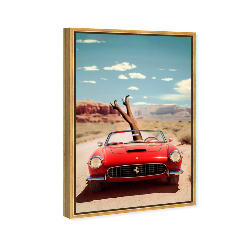Route 66 Canvas Transportation Print by Oliver Gal, 15"H x 10"W, Canvas Unframed