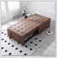 Canapé-lit polyvalent en similicuir avec repose-pieds-515994307
