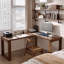 Bureau en coin en bois massif de couleur noyer en forme de L-872479652-872479656
