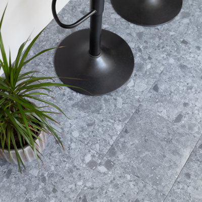 Granite Terrazzo 30.48 x 30.48cm Self-adhesive Vinyl Floor Tiles Pack 11 (1sqm)