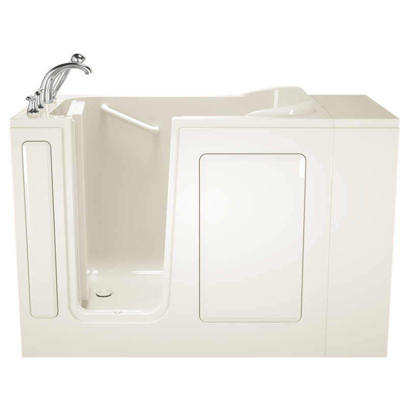 Baignoire de trempage de 48" x 28" de la série entry (gaucher) à gauche, Biscuit