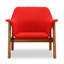 Fauteuil d'appoint en tissu de bois de frêne Miller-1750252408